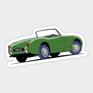 Austin Healey Mk 1 Sprite in green Sticker